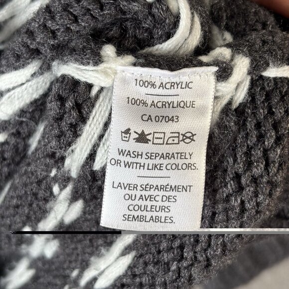 Alexandra Bartlett Womens M Full Zip Cardigan Sweater Nordic Fair Isle Cozy Knit - Picture 11 of 12